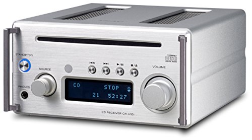 Teac CR-H101DAB(S) Mikro CD/DAB+ Receiver mit CD Player, DAB/UKW Radio, Bluetooth, USB, Streaming, HighRes Audio, DA Wandler, Subwoofer-Ausgang, Gehäuse aus gedrehten Aluminiumplatten, Silber von Teac