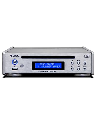 Teac PD-301DAB-X CD Player mit DAB/UKW Tuner, Silber von Teac