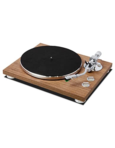 Teac TN-400BT HiFi-Plattenspieler (Schallplattenspieler, Riemenantrieb, DREI Abspielgeschwindigkeiten 33/45/78rpm, Bluetooth, USB für PC-Aufnahmen, MM-Tonabnehmersystem) Walnuss von Teac