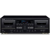 W-1200 Doppel-Kassettendeck, Schwarz von Teac