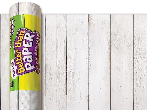 Lustige Größe, vertikale weiße Überfälzung, besser als Papier-Pinnwandrolle. von Teacher Created Resources