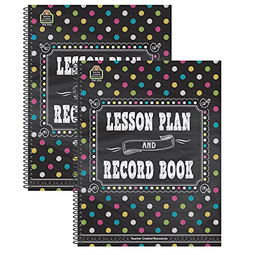 Teacher Created Resources Chalkboard Brights Lesson Plan and Record Book, 2 Stück von Teacher Created Resources