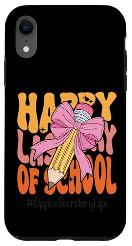 Bürosekretärin, alles Gute zum letzten Schultag, Coquette Bow Hülle für iPhone XR Bürosekretärin, alles Gute zum letzten Schultag, Coquette Bow Hülle für iPhone XR von Teacher Pencil Design Apparel Co.