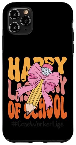 Case Worker Happy Last Day of School Coquette Bow Bleistift Hülle für iPhone 11 Pro Max Case Worker Happy Last Day of School Coquette Bow Bleistift Hülle für iPhone 11 Pro Max von Teacher Pencil Design Apparel Co.