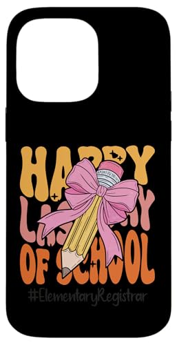 Elementary Registrar Happy Last Day of School Kokette Schleife Hülle für iPhone 14 Pro Max Elementary Registrar Happy Last Day of School Kokette Schleife Hülle für iPhone 14 Pro Max von Teacher Pencil Design Apparel Co.