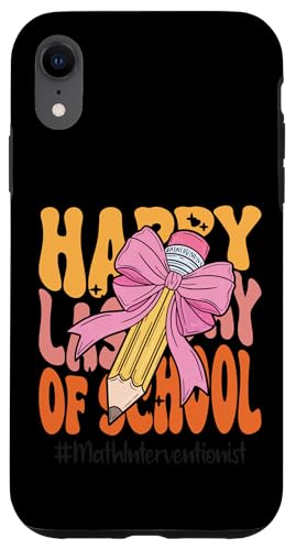 Mathe-Interventionist Happy Last Day of School Kokette Bogen Hülle für iPhone XR Mathe-Interventionist Happy Last Day of School Kokette Bogen Hülle für iPhone XR von Teacher Pencil Design Apparel Co.