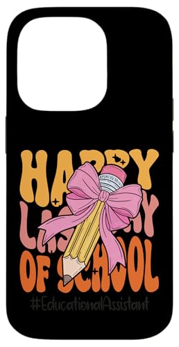 Pädagogischer Assistent Happy Last Day of School Kokette Schleife Hülle für iPhone 14 Pro Pädagogischer Assistent Happy Last Day of School Kokette Schleife Hülle für iPhone 14 Pro von Teacher Pencil Design Apparel Co.