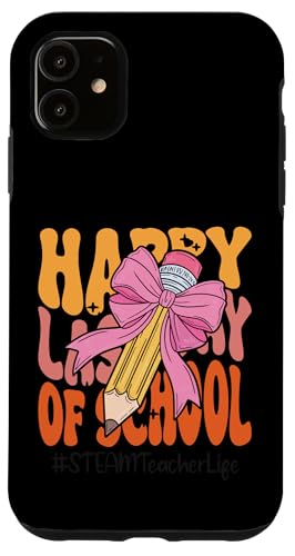 STEAM Teacher Happy Last Day of School Coquette Bow Bleistift Hülle für iPhone 11 STEAM Teacher Happy Last Day of School Coquette Bow Bleistift Hülle für iPhone 11 von Teacher Pencil Design Apparel Co.