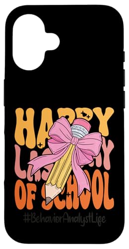 Verhaltensanalystin Happy Last Day of School Coquette Bow Hülle für iPhone 16 Verhaltensanalystin Happy Last Day of School Coquette Bow Hülle für iPhone 16 von Teacher Pencil Design Apparel Co.