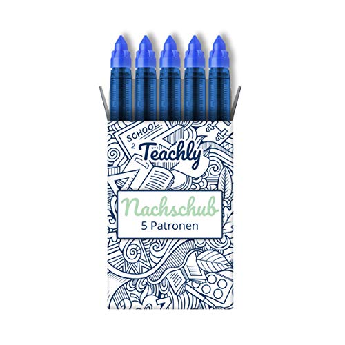 Teachly Tintenrollerpatronen Superteacher 0,6mm (Blau) von Teachly