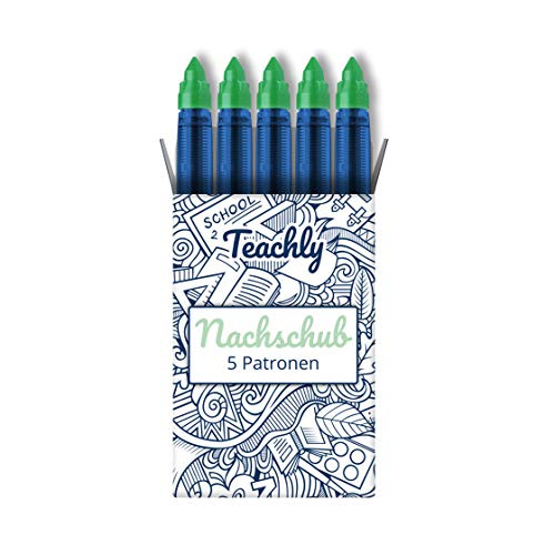 Teachly Tintenrollerpatronen Superteacher 0,6mm (Grün) von Teachly