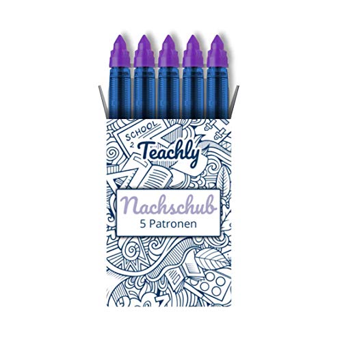 Teachly Tintenrollerpatronen Superteacher 0,6mm (Lila) von Teachly