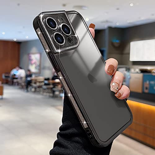 Teageo für iPhone 13 Pro Max Hülle Crystal Clear Mädchen Glitzer Diamant Muster Handyhülle Weiche Silikon Kameraschutz Kratzfest Stoßfeste Schutzhülle for iPhone 13 Pro Max 6.7 inch, Schwarz Teageo für iPhone 13 Pro Max Hülle Crystal Clear Mädchen Glitzer Diamant Muster Handyhülle Weiche Silikon Kameraschutz Kratzfest Stoßfeste Schutzhülle for iPhone 13 Pro Max 6.7 inch, Schwarz von Teageo