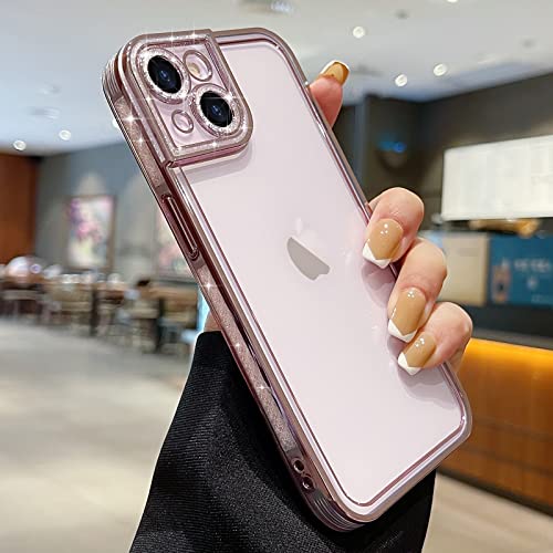 Teageo für iPhone 14 Hülle Crystal Clear Mädchen Glitzer Diamant Muster Handyhülle Weiche Silikon Kameraschutz Kratzfest Stoßfeste Schutzhülle for iPhone 14 6.1 inch, Lila Teageo für iPhone 14 Hülle Crystal Clear Mädchen Glitzer Diamant Muster Handyhülle Weiche Silikon Kameraschutz Kratzfest Stoßfeste Schutzhülle for iPhone 14 6.1 inch, Lila von Teageo