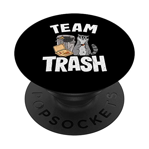 Team Trash Racoon Eating Waschbär PopSockets Klebender PopGrip Team Trash Racoon Eating Waschbär PopSockets Klebender PopGrip von Team Trash Racoon & Raccoon Gifts Men Women Kids