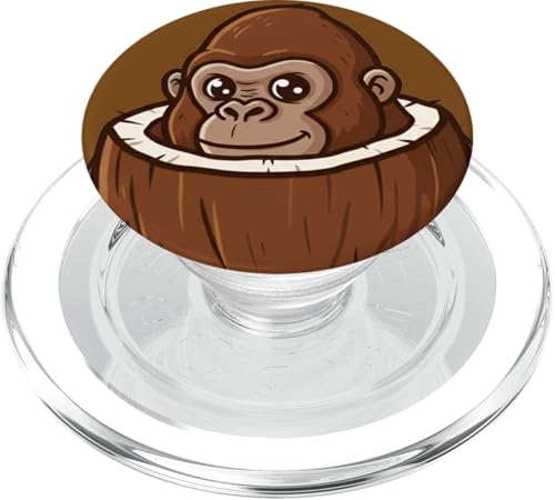 Affe aus Kokosnuss – Humor Tier Lustig Kreativ Original PopSockets PopGrip für MagSafe Affe aus Kokosnuss – Humor Tier Lustig Kreativ Original PopSockets PopGrip für MagSafe von Team Zeta