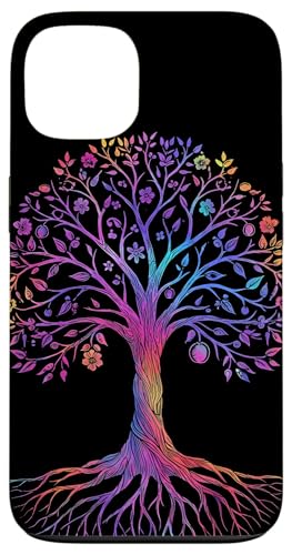 Baum Leben Regenbogen Spirituell Frieden Meditation Geschenk Zen Hülle für iPhone 13 von Team Zeta