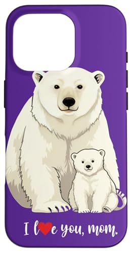 Eisbär und sein Baby Ich liebe dich Mama Familie Liebe Mutter Hülle für iPhone 16 Pro Eisbär und sein Baby Ich liebe dich Mama Familie Liebe Mutter Hülle für iPhone 16 Pro von Team Zeta