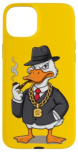 Ente Gangster Pfeife Lustig Chief Tier Lustig Humor Hülle für iPhone 15 Plus Ente Gangster Pfeife Lustig Chief Tier Lustig Humor Hülle für iPhone 15 Plus von Team Zeta