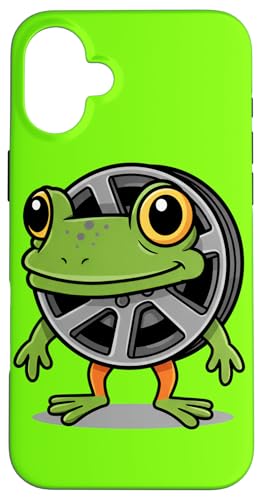 Frosch mit pneumatischem Rad – kreativer Tierhumor Original Hülle für iPhone 16 Plus von Team Zeta