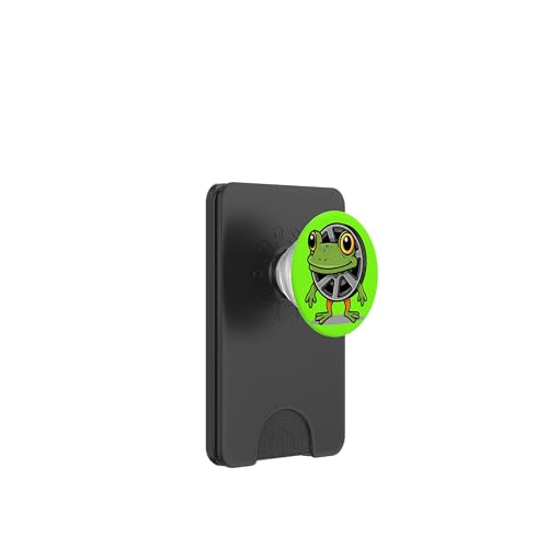 Frosch mit pneumatischem Rad – kreativer Tierhumor Original PopSockets PopWallet für MagSafe von Team Zeta