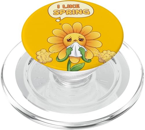 Frühlingsblume Kawaii mit Spruch Ich mag den Frühling PopSockets PopGrip für MagSafe Frühlingsblume Kawaii mit Spruch Ich mag den Frühling PopSockets PopGrip für MagSafe von Team Zeta