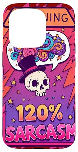 Gefahr 120% Sarkasmus – Säurehumor, Satire und Einstellung Hülle für iPhone 15 Pro von Team Zeta