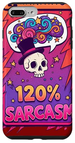 Gefahr 120% Sarkasmus – Säurehumor, Satire und Einstellung Hülle für iPhone 7 Plus/8 Plus von Team Zeta