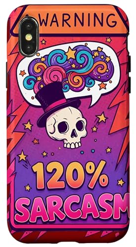Gefahr 120% Sarkasmus – Säurehumor, Satire und Einstellung Hülle für iPhone X/XS Gefahr 120% Sarkasmus – Säurehumor, Satire und Einstellung Hülle für iPhone X/XS von Team Zeta