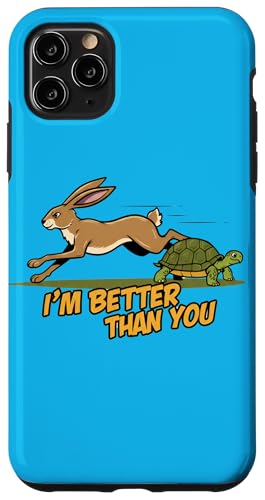 Hase vs. Schildkröte - Wettbewerb Geschwindigkeit Rivalität Humor Hülle für iPhone 11 Pro Max Hase vs. Schildkröte - Wettbewerb Geschwindigkeit Rivalität Humor Hülle für iPhone 11 Pro Max von Team Zeta
