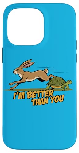 Hase vs. Schildkröte - Wettbewerb Geschwindigkeit Rivalität Humor Hülle für iPhone 14 Pro Max Hase vs. Schildkröte - Wettbewerb Geschwindigkeit Rivalität Humor Hülle für iPhone 14 Pro Max von Team Zeta