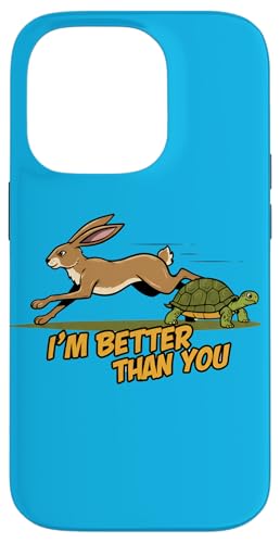 Hase vs. Schildkröte - Wettbewerb Geschwindigkeit Rivalität Humor Hülle für iPhone 14 Pro Hase vs. Schildkröte - Wettbewerb Geschwindigkeit Rivalität Humor Hülle für iPhone 14 Pro von Team Zeta