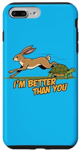 Hase vs. Schildkröte - Wettbewerb Geschwindigkeit Rivalität Humor Hülle für iPhone 7 Plus/8 Plus Hase vs. Schildkröte - Wettbewerb Geschwindigkeit Rivalität Humor Hülle für iPhone 7 Plus/8 Plus von Team Zeta