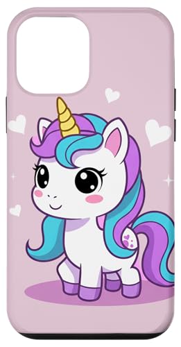 Kawaii Einhorn Regenbogen mit süßem und fröhlichem Stil Hülle für iPhone 12 mini von Team Zeta