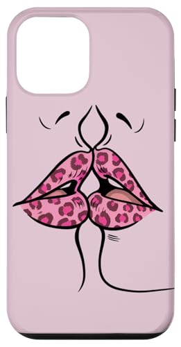 Liebe LGBT Stolz LGTBI+ Frauen Kuss mit rosa Lippen Hülle für iPhone 12 mini von Team Zeta