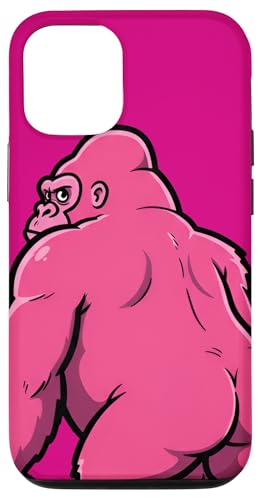 Lustiger rosa Gorilla - Humor Tier illustriert Original Kunst Hülle für iPhone 12/12 Pro Lustiger rosa Gorilla - Humor Tier illustriert Original Kunst Hülle für iPhone 12/12 Pro von Team Zeta
