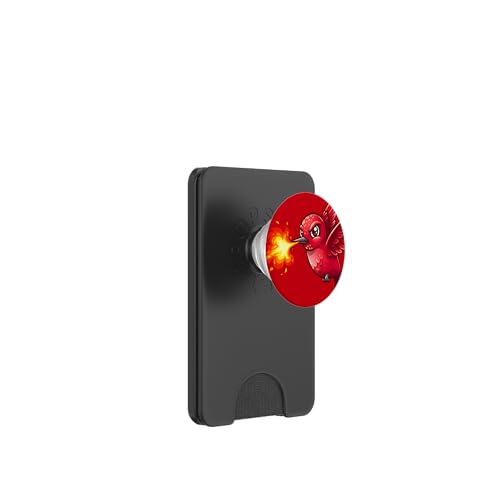 Roter Feuervogel - Legendärer Vogel Flammen Fantasie Kunst PopSockets PopWallet für MagSafe von Team Zeta