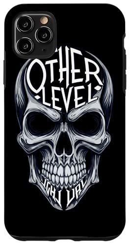 Totenkopf mit Zitat Eine andere städtische Ebene, Haltung Rebellen Terror Hülle für iPhone 11 Pro Max von Team Zeta