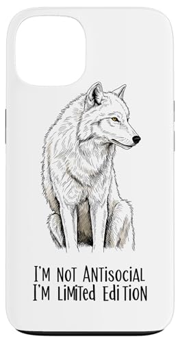 Weißer Wolf Ich bin nicht asozial Ich bin ein einziger Freigeist Hülle für iPhone 13 Weißer Wolf Ich bin nicht asozial Ich bin ein einziger Freigeist Hülle für iPhone 13 von Team Zeta