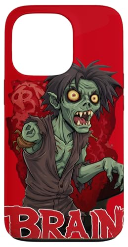 Zombie Anime Brain Halloween Terror Kawaii Geschenk Zombie Hülle für iPhone 13 Pro von Team Zeta