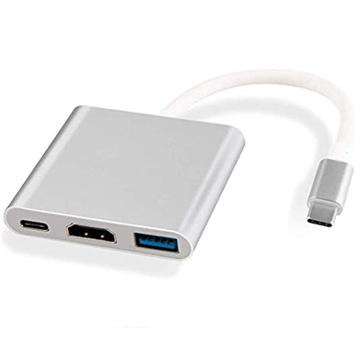Tec-Digi USB C Hub Typ C HUB auf 1080P 4K HDMI + USB 3 in 1 USB C HUB Konverter Adapterkabel von Tec-Digi