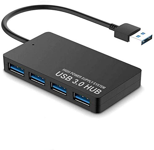Tec-Digi USB Hub 3.0, 4-Port Ultra-Slim USB 3.0 Hub Tragbarer Adapter Hochgeschwindigkeits-Erweiterungs-Multi-USB-Hub-Splitter-Kabeladapterkabel Für PC-Laptop, Desktop, MAC, NoteBook, MacBook usw. von Tec-Digi