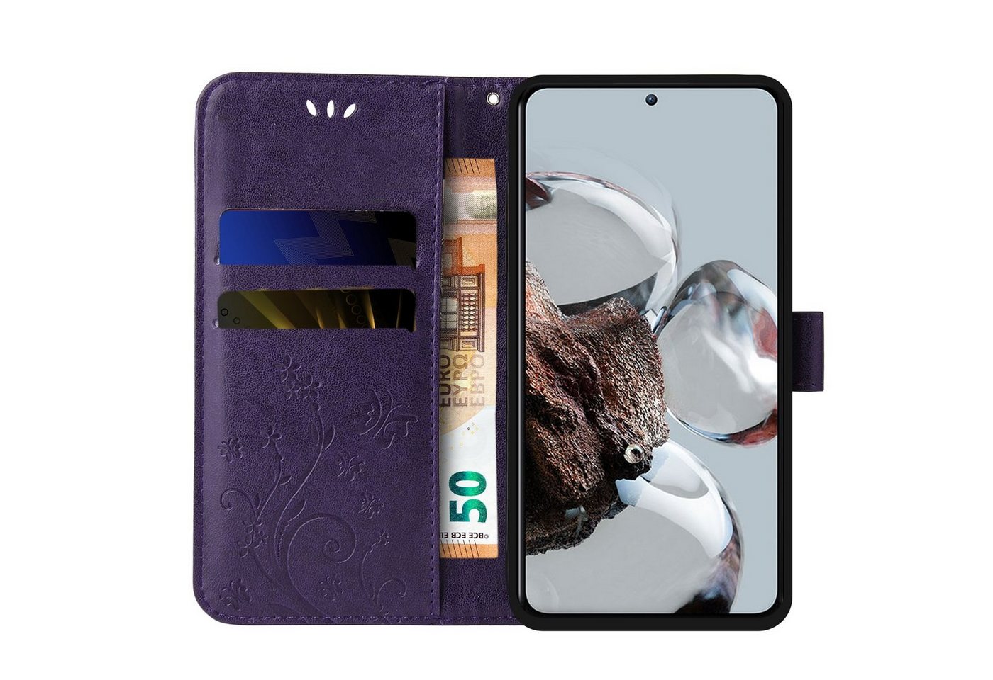 Tec-Expert Handyhülle Cover Tasche Hülle für Samsung Galaxy S24 6,2 Zoll, Klapphülle Case mit Kartenfach Fliphülle aufstellbar, Motiv Blumen Tec-Expert Handyhülle Cover Tasche Hülle für Samsung Galaxy S24 6,2 Zoll, Klapphülle Case mit Kartenfach Fliphülle aufstellbar, Motiv Blumen von Tec-Expert