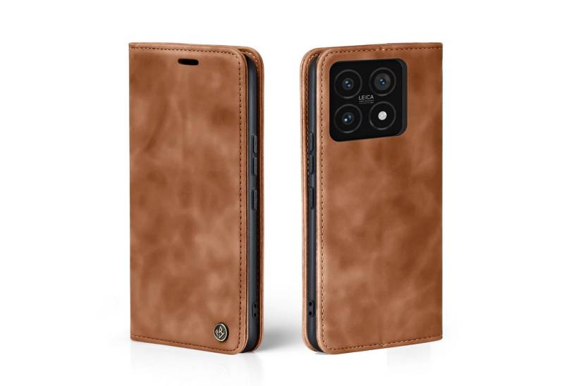 Tec-Expert Handyhülle Tasche Hülle für Xiaomi 14 Pro 6.73 Zoll, 6.73, Cover Klapphülle Case mit Kartenfach Fliphülle aufstellbar von Tec-Expert