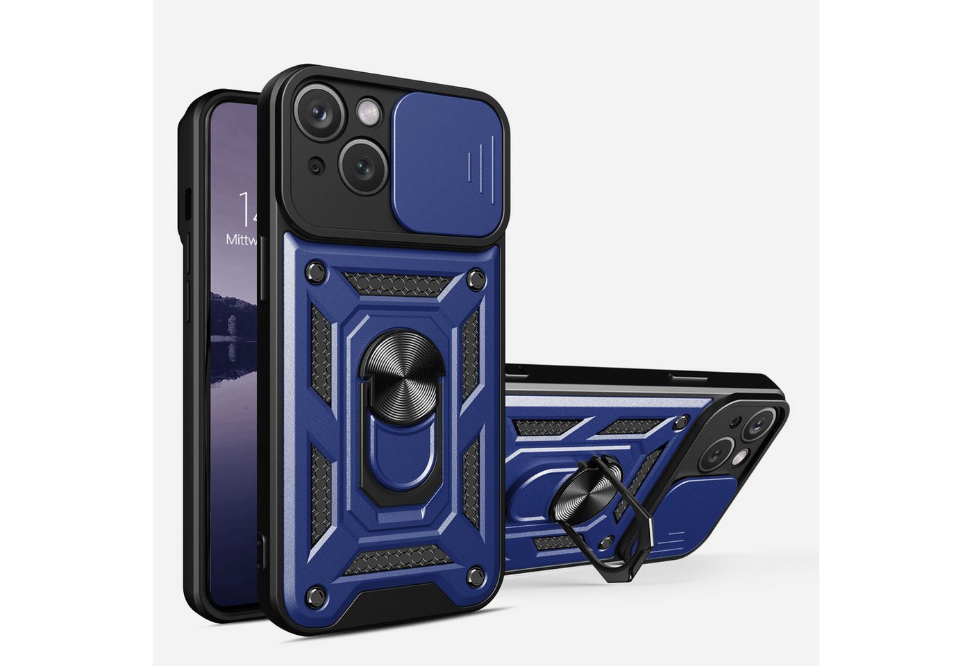 Tec-Expert Handyhülle Outdoor Cover Hülle für Apple iPhone 14 6.1 Zoll, 6.1", Premium Hülle mit Kameraschutz aus verstärktem Polycarbonat Tec-Expert Handyhülle Outdoor Cover Hülle für Apple iPhone 14 6.1 Zoll, 6.1", Premium Hülle mit Kameraschutz aus verstärktem Polycarbonat von Tec-Expert