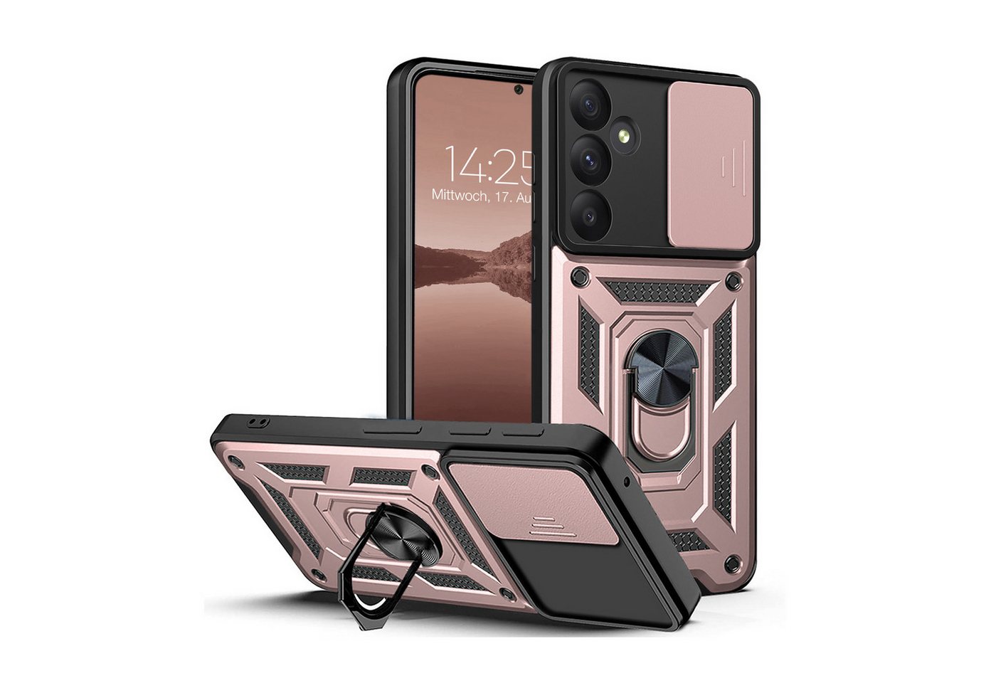 Tec-Expert Handyhülle Outdoor Cover Hülle für Samsung Galaxy A55 5G 6.6 Zoll, 6.6", Premium Hülle mit Kameraschutz aus verstärktem Polycarbonat Tec-Expert Handyhülle Outdoor Cover Hülle für Samsung Galaxy A55 5G 6.6 Zoll, 6.6", Premium Hülle mit Kameraschutz aus verstärktem Polycarbonat von Tec-Expert