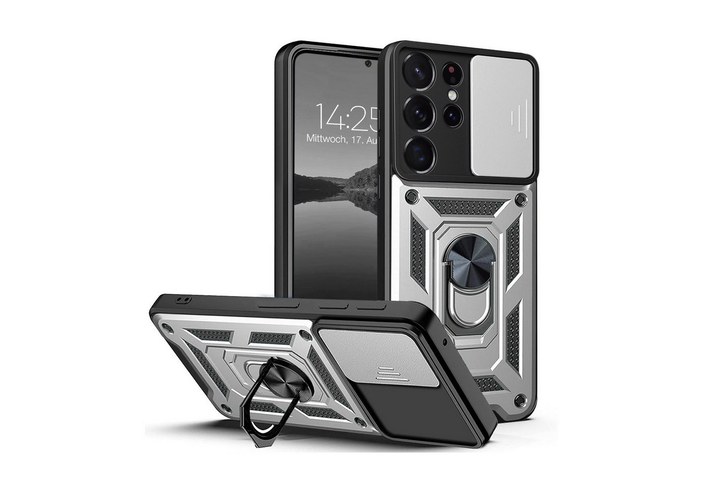 Tec-Expert Handyhülle Outdoor Cover Hülle für Samsung Galaxy S23 Ultra 6.8 Zoll, 6.8", Premium Hülle mit Kameraschutz aus verstärktem Polycarbonat Tec-Expert Handyhülle Outdoor Cover Hülle für Samsung Galaxy S23 Ultra 6.8 Zoll, 6.8", Premium Hülle mit Kameraschutz aus verstärktem Polycarbonat von Tec-Expert