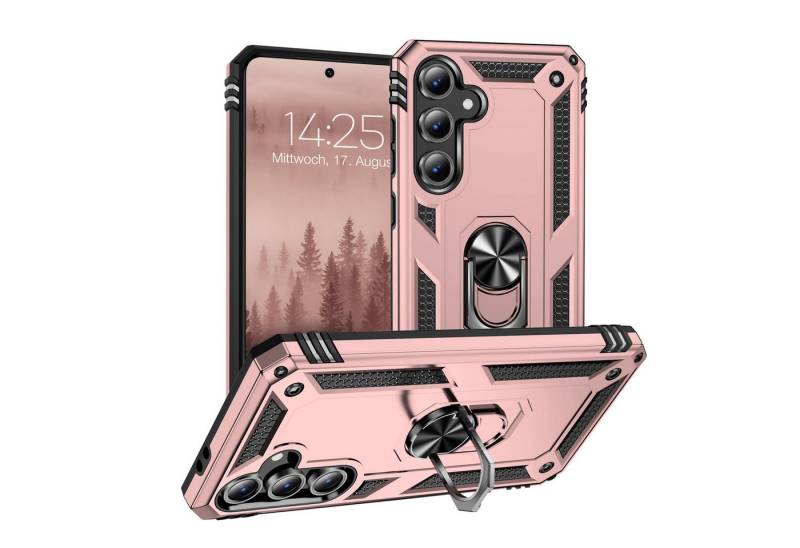 Tec-Expert Handyhülle Outdoor Cover Hülle für Samsung Galaxy S24 FE 6.7 Zoll, 6.7, Premium Hülle aus verstärktem Polycarbonat von Tec-Expert