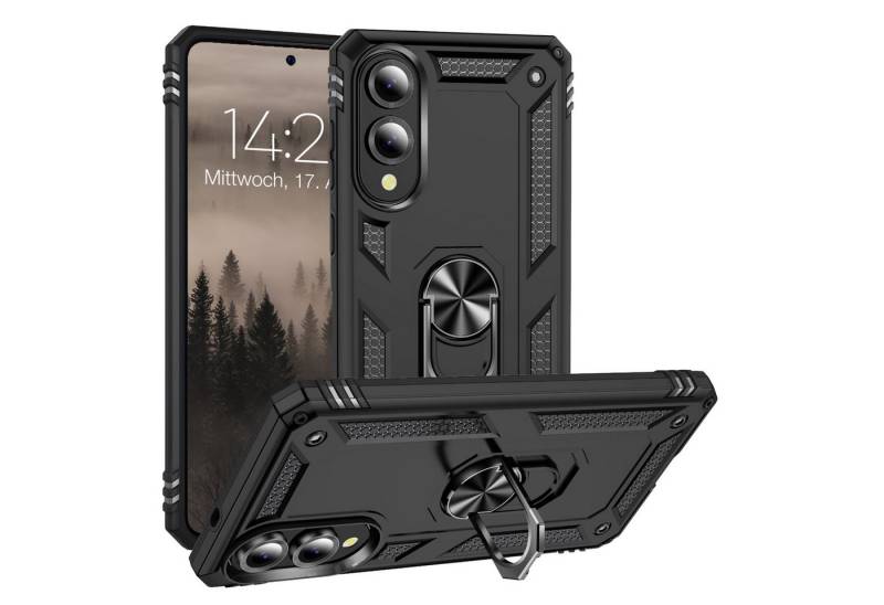 Tec-Expert Handyhülle Outdoor Cover Hülle für Samsung Galaxy S25 Edge 6.66 Zoll, 6.66, Premium Hülle aus verstärktem Polycarbonat von Tec-Expert