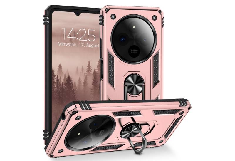 Tec-Expert Handyhülle Outdoor Cover Hülle für Xiaomi Redmi 14C 6.88 Zoll, 6.88, Premium Hülle aus verstärktem Polycarbonat von Tec-Expert